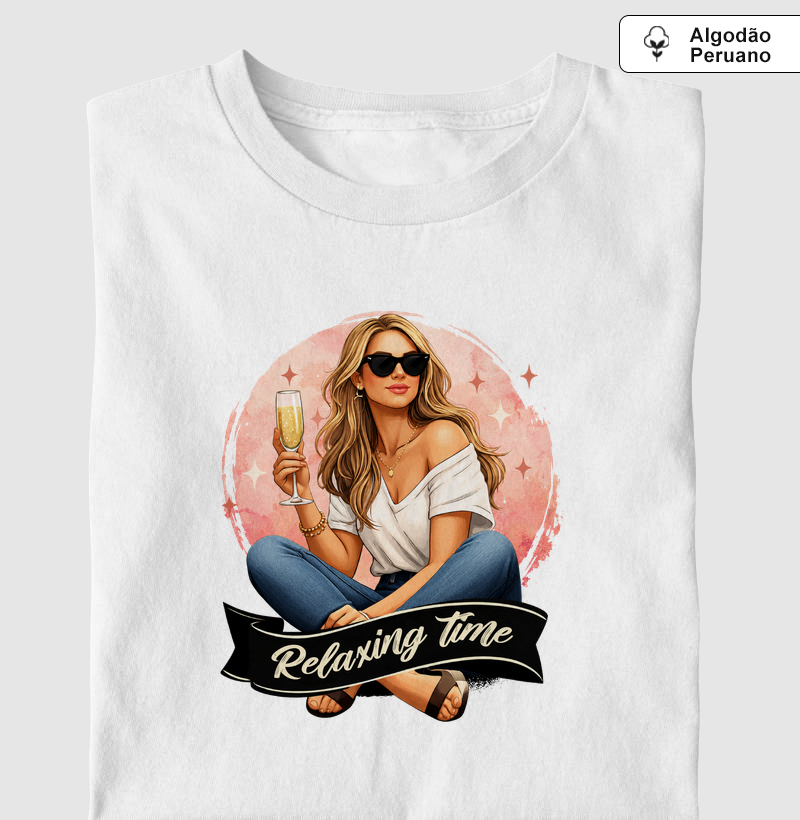 Relaxing Time - Camiseta Algodão Peruano