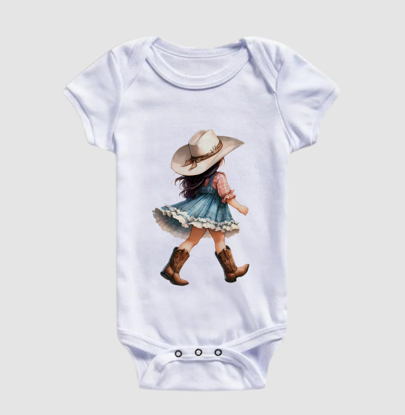 Pequena Cowgirl Cabelo preto - Body