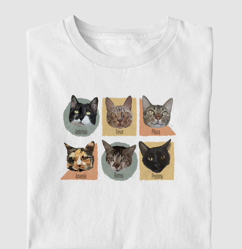 Personalizada 6 gatinhos - Camila