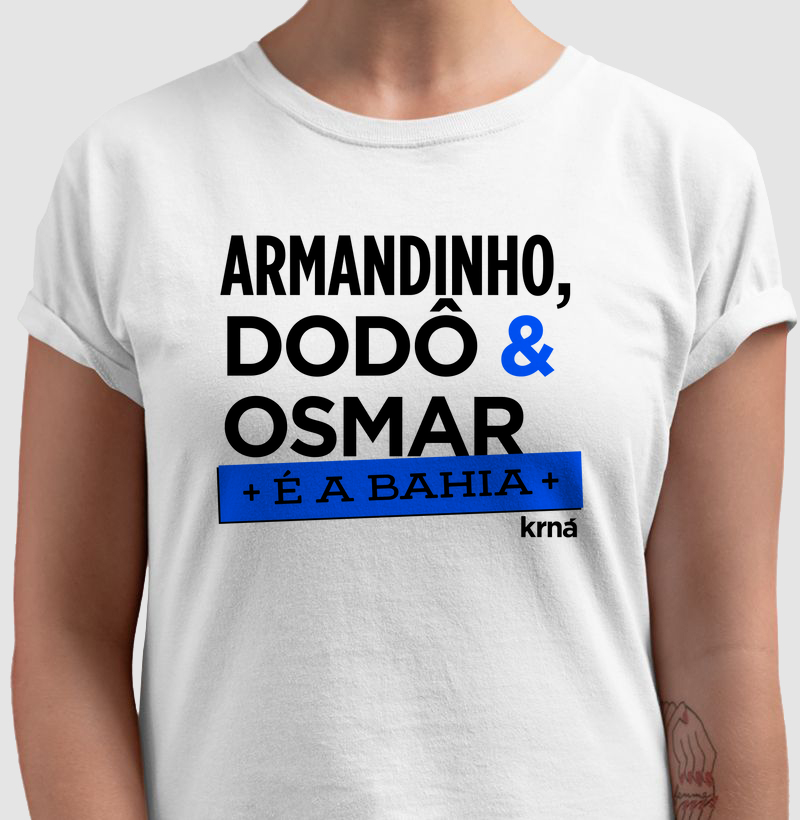Camiseta Axé - Armandinho, Dodô & Osmar