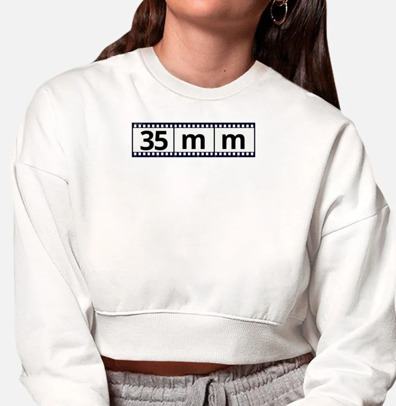 Moletom cropped feminino film 35mm
