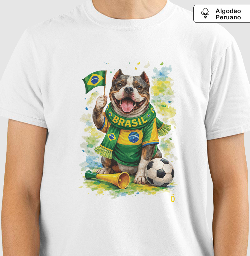 American Bully NA TORCIDA BRASIL -  Algodão Peruano