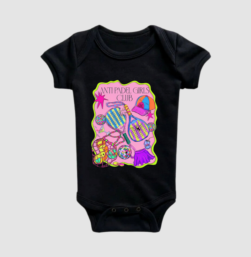 Camiseta Feminina Anti Padel Girls Club Rosa