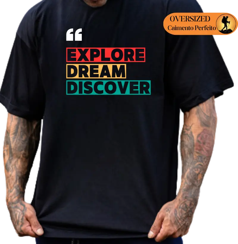 Camiseta Premium Explore Dream Discover | Excursionista