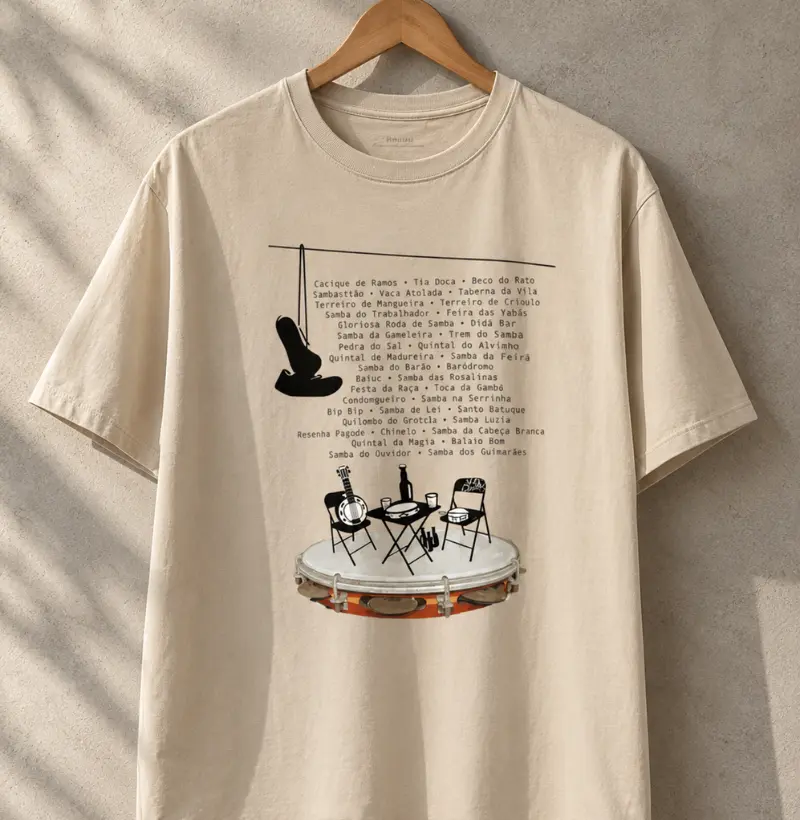 BORA CUMPADI - RODAS DE SAMBA - Camiseta Oversized