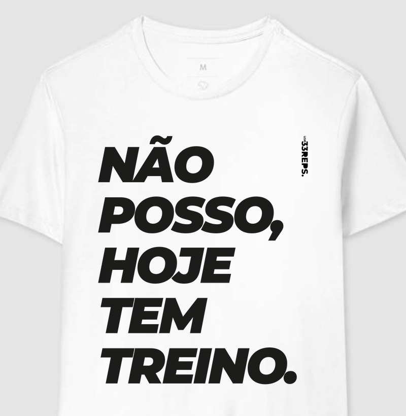 Não posso hoje tem treino 