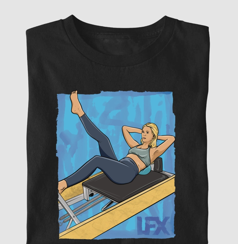 Mulher fazendo Pilates V01