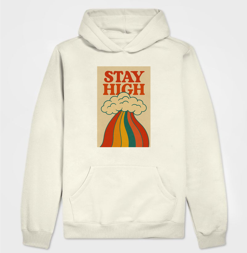 Hoodie moletom - Stay High Rainbow