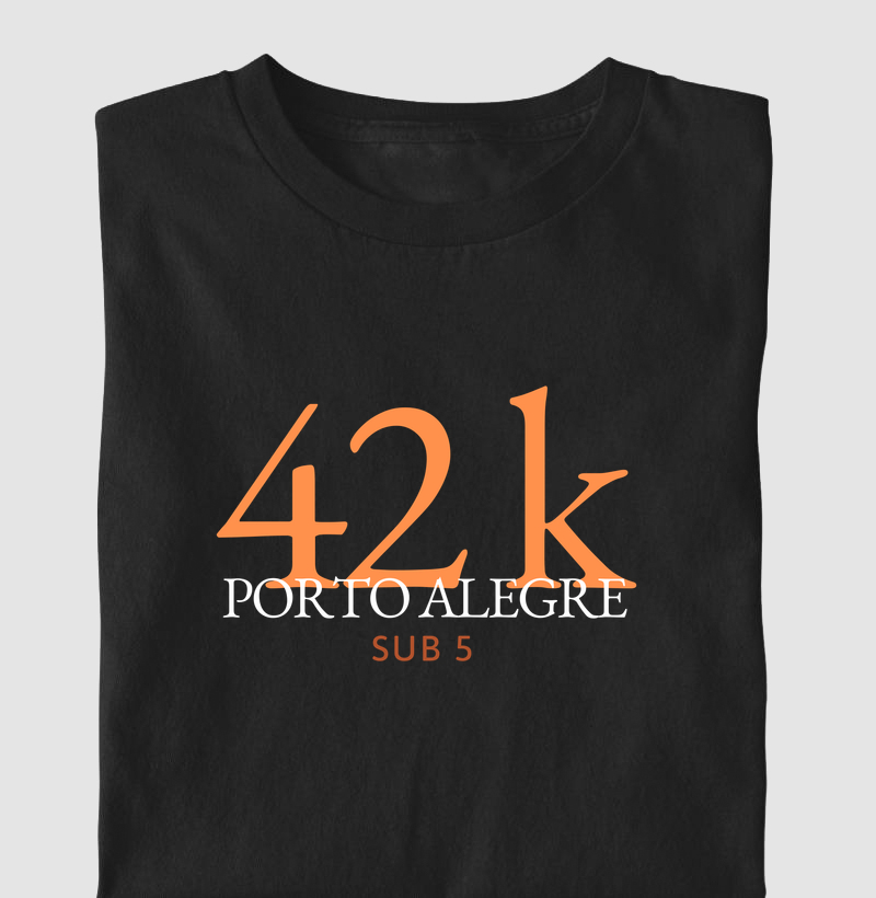 Camiseta Maratona - 42K Porto Alegre Sub 5