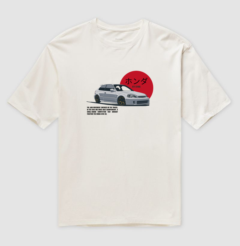 Camiseta Honda JDM - Oversized