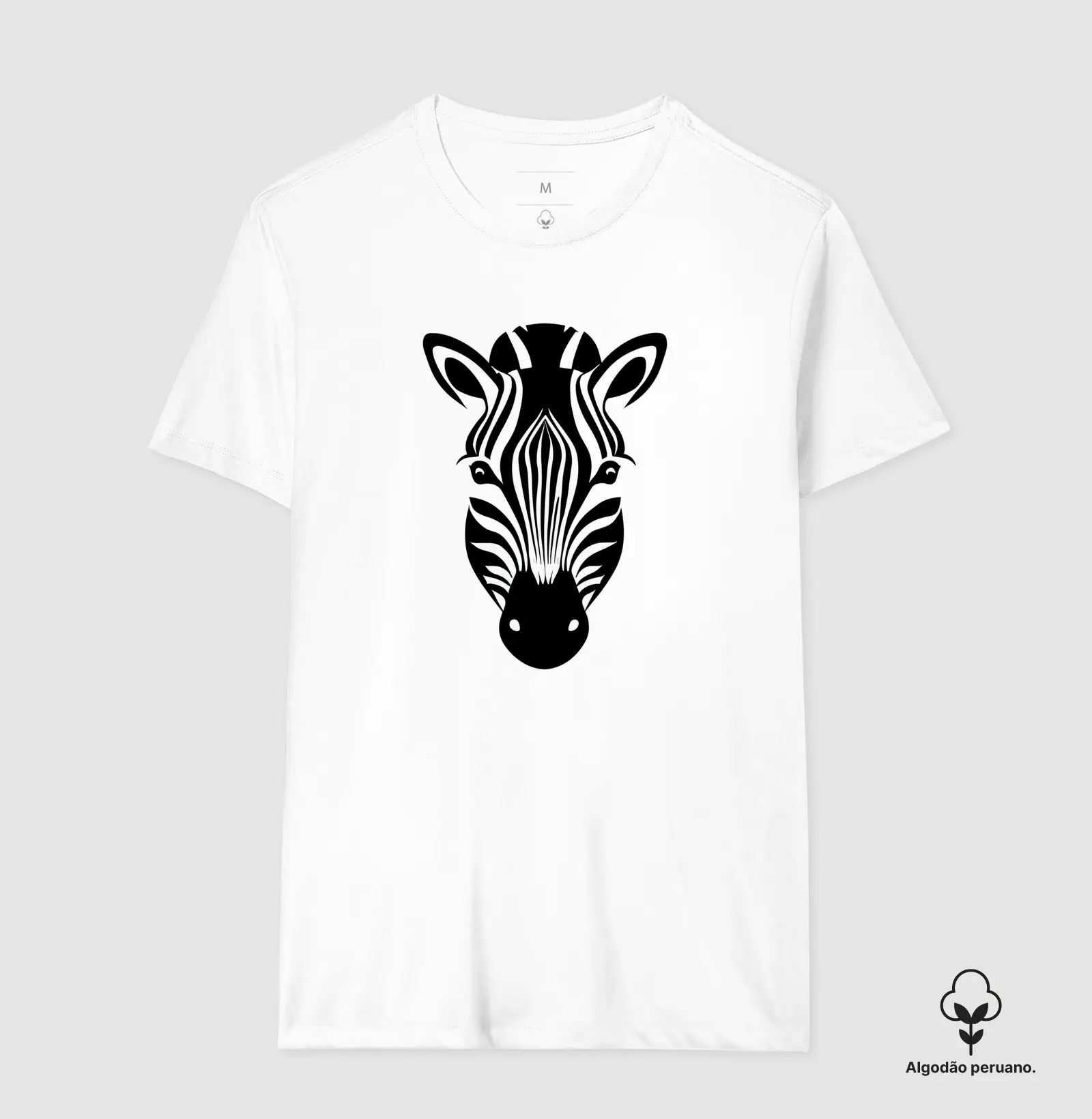 Zebra Silueta - Produto Premium - Algodão Peruano