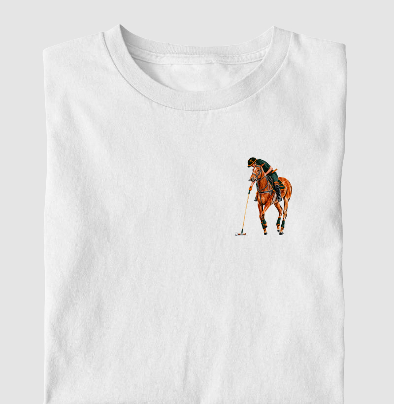 Polo Orange & Green - Peito - Camiseta Infantil