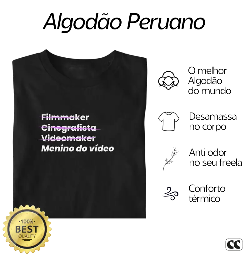 Menino do Vídeo - Algodão Peruano 