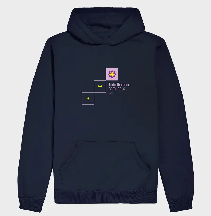 Hoodie Moletom com capuz e sem cadarço "Florescer"