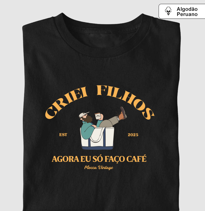 ALGODÃO PERUANO - Criei filhos, agora só faço café