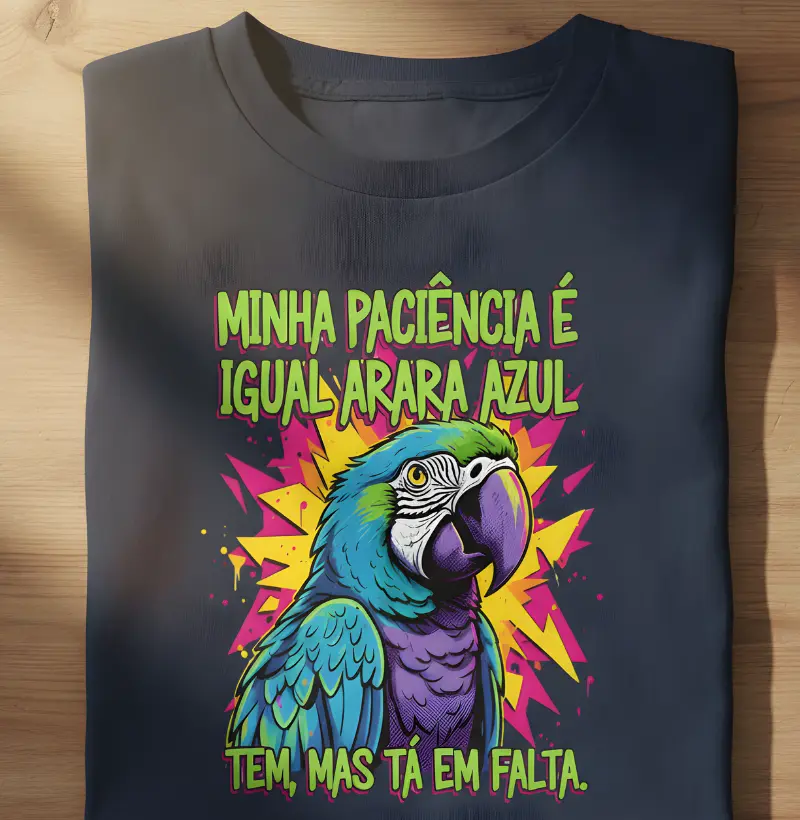 PACIÊNCIA ARARA AZUL