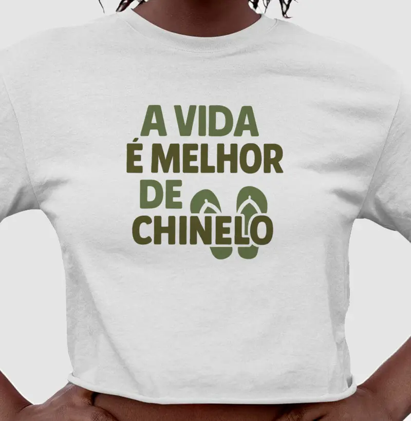De chinelo é bem melhor