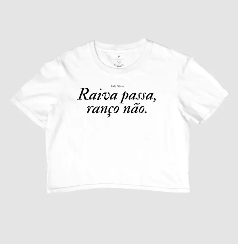 Cropped Raiva Passa Ranço não