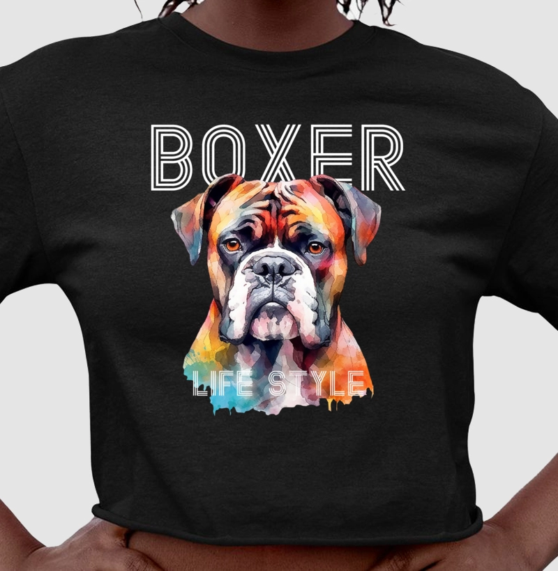 Camiseta Cropped Boxer Lifestyle