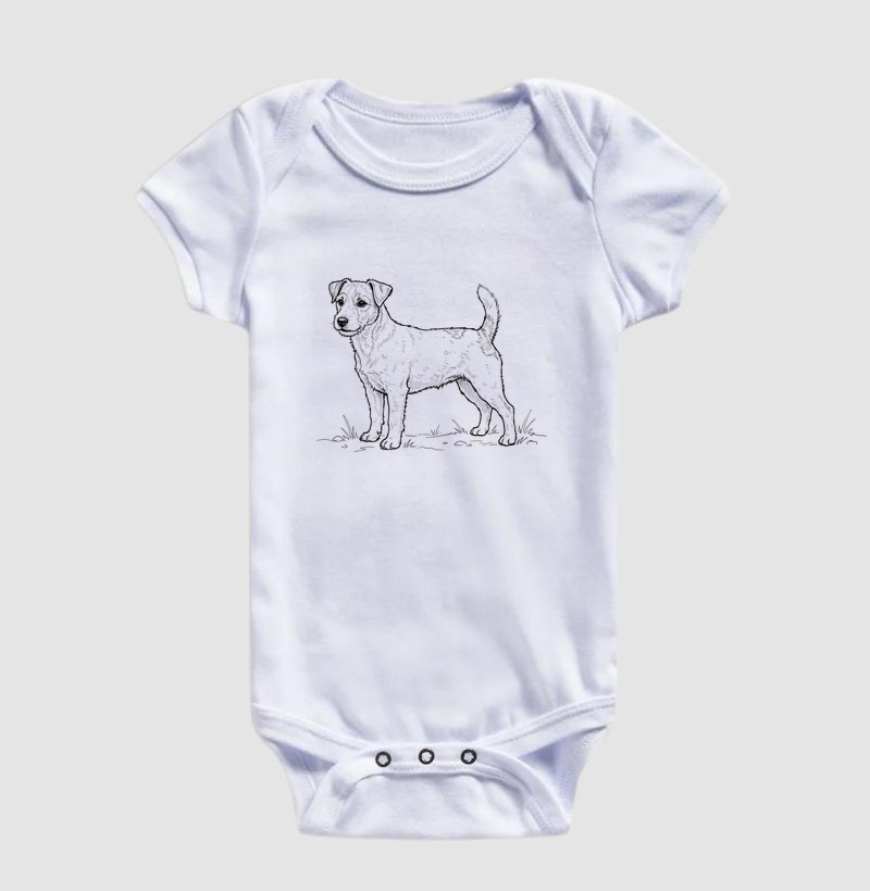 Jack Russell - Desenho - Body Infantil