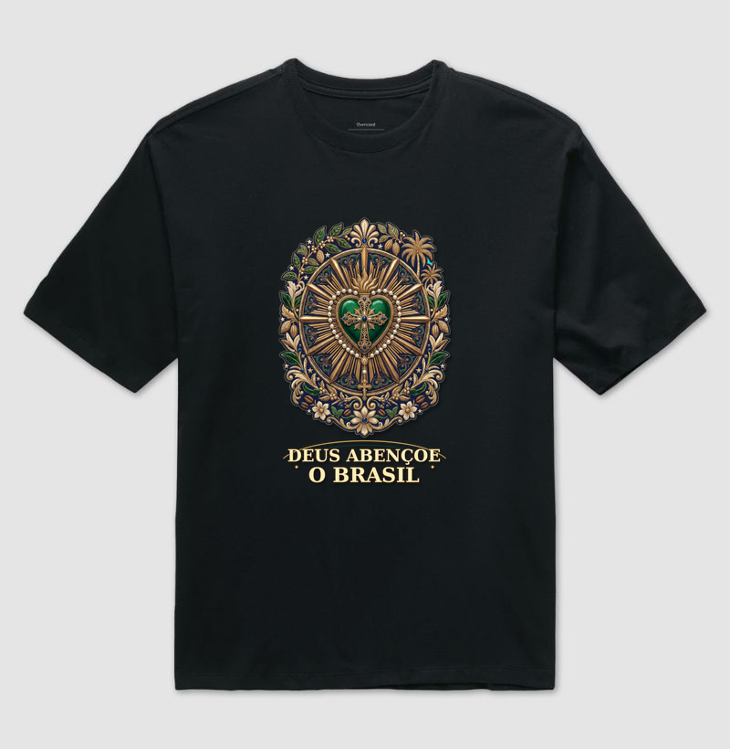 Deus Abençoe o Brasil - Camiseta Oversized