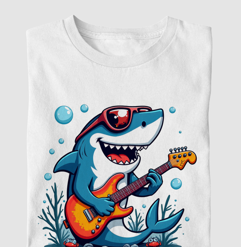 Tubarão Tocando Guitarra