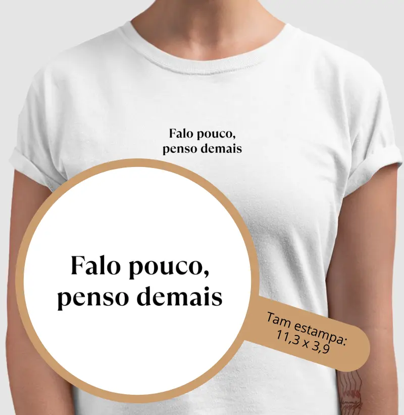 Falo pouco, penso demais