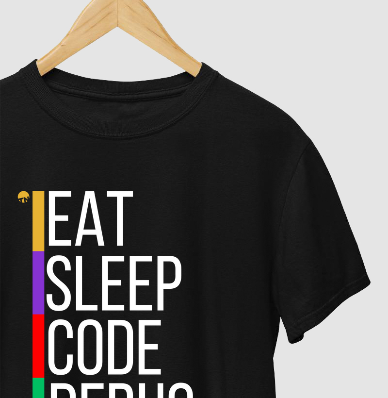 Camiseta Eat, Sleep, Code, Debug