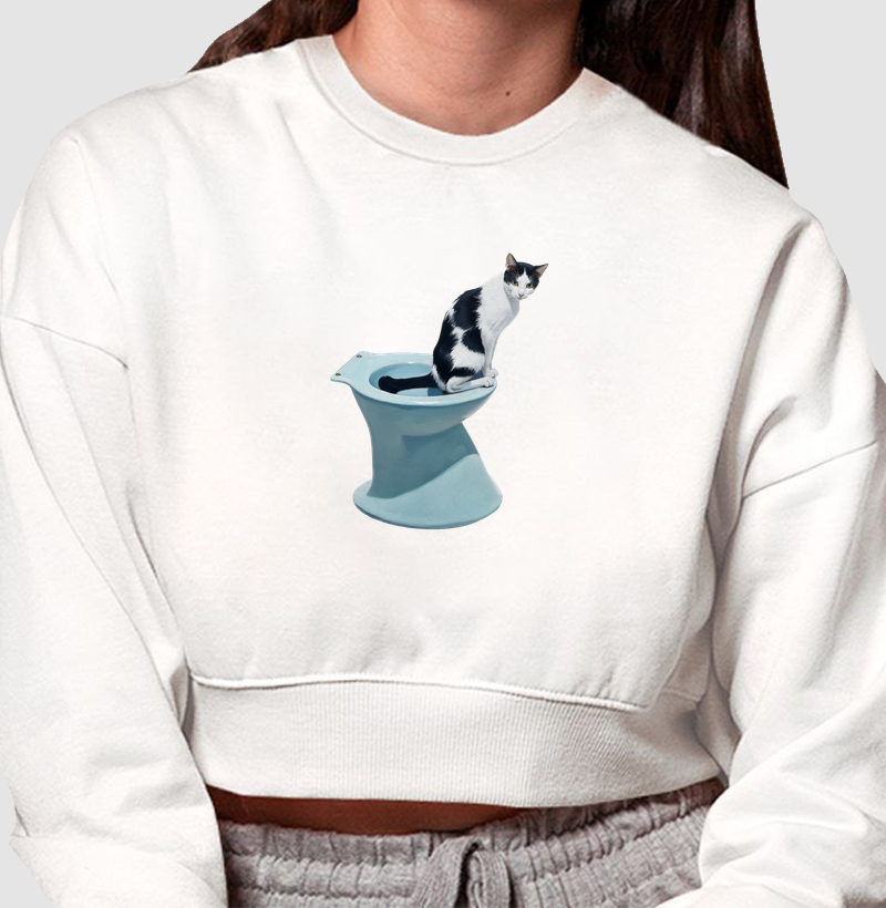 Gatíneo no Vaso Sanitário