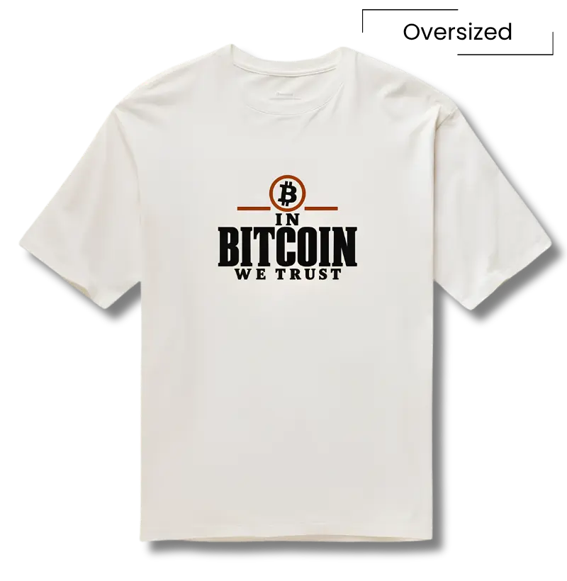 Camiseta In Bitcoin We Trust - Camiseta Oversized