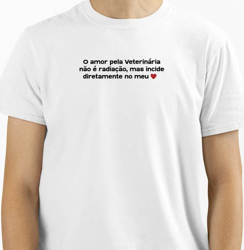 O amor pela Veterinária não é radiação, mas incide diretamente no meu❤️