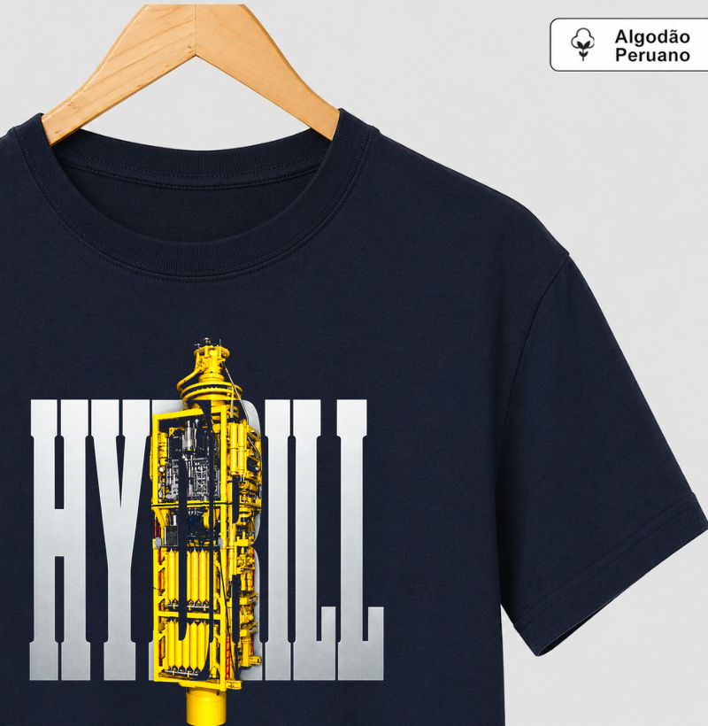 HYDRIL - BOP - Camiseta Algodão Peruano