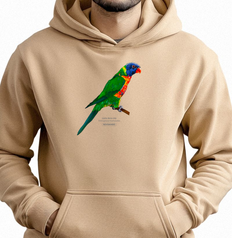 Love Friends - Loris Arco-Íris - Moletom Hoodie