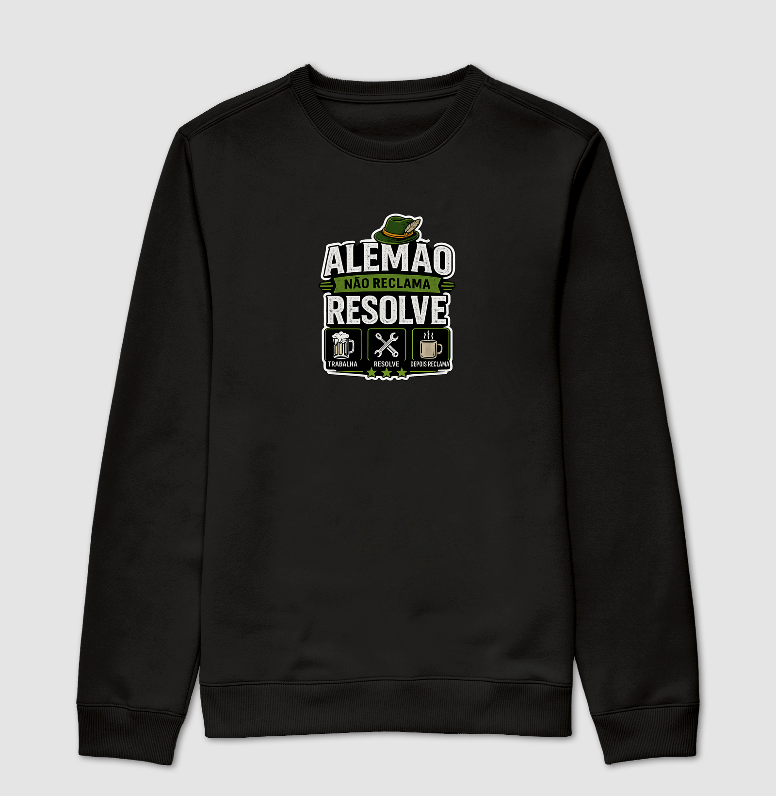 Alemão não reclama, resolve