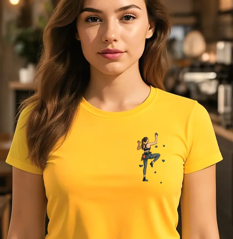 Camiseta Crux & Resina | Escalada Indoor Mulher 