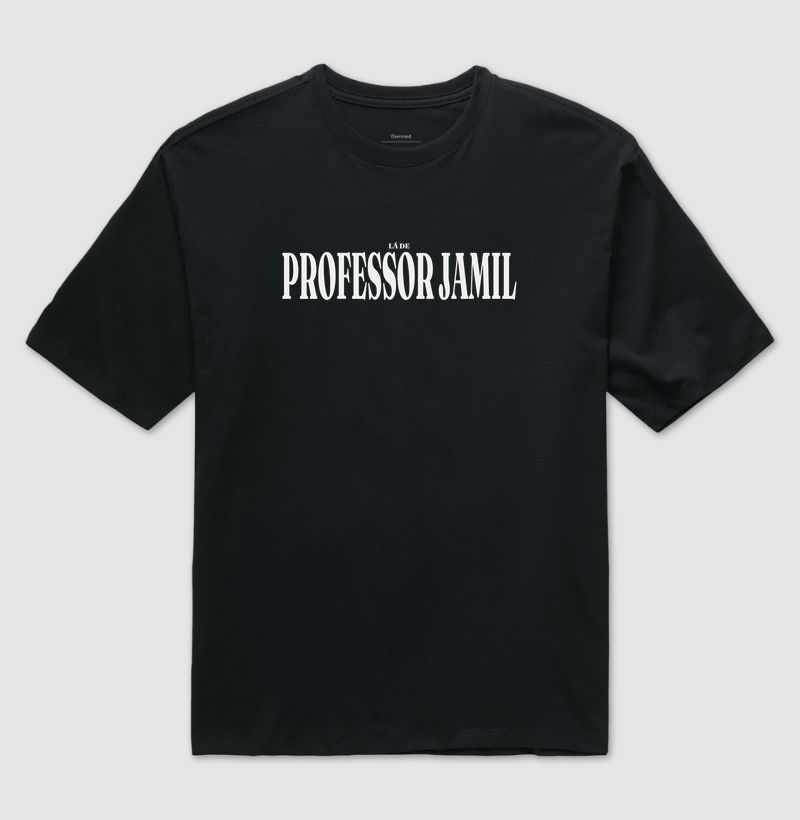 Professor Jamil | Tipografia GO - Camiseta Oversized