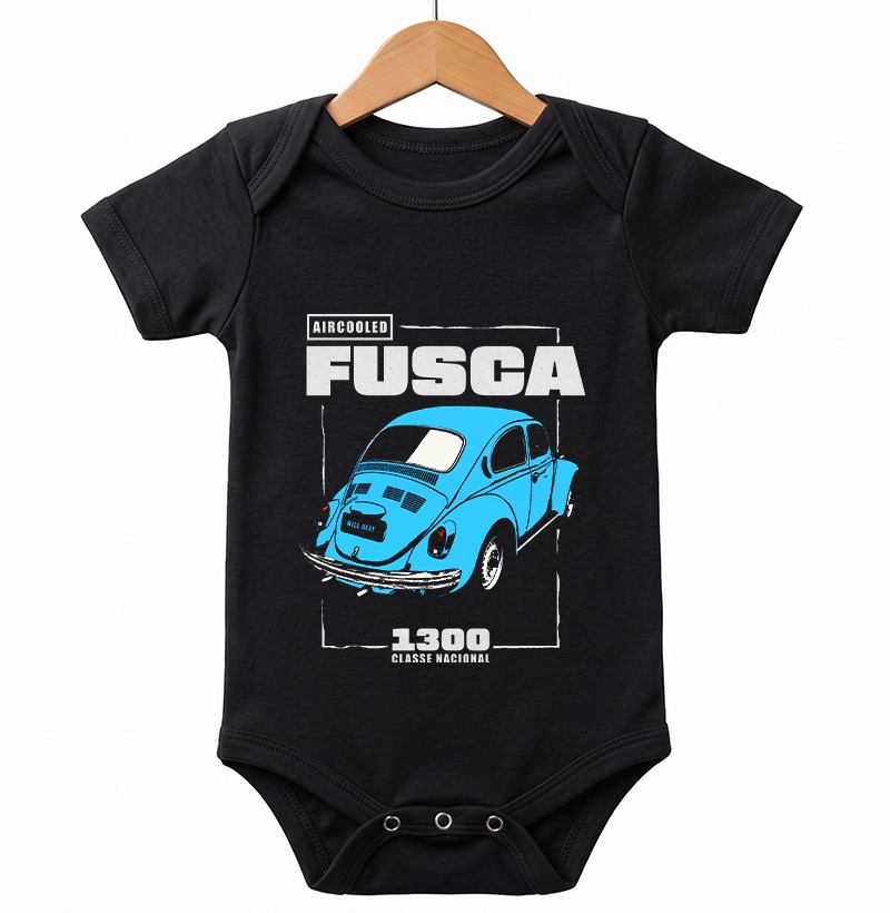 Fusca 1300 | Azul - Body Infantil