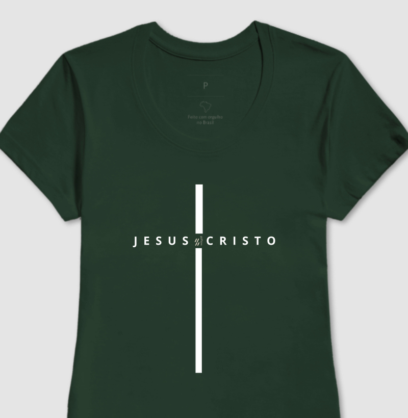 Camiseta Baby Look- Jesus Cristo