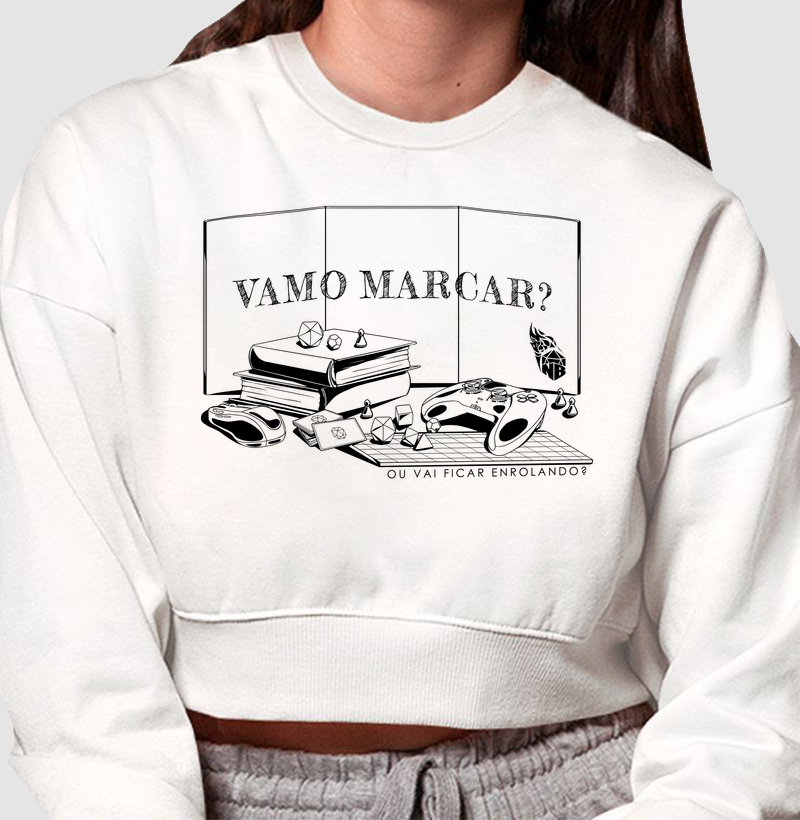 VAMO MARCAR MOLETOM CROPPED 