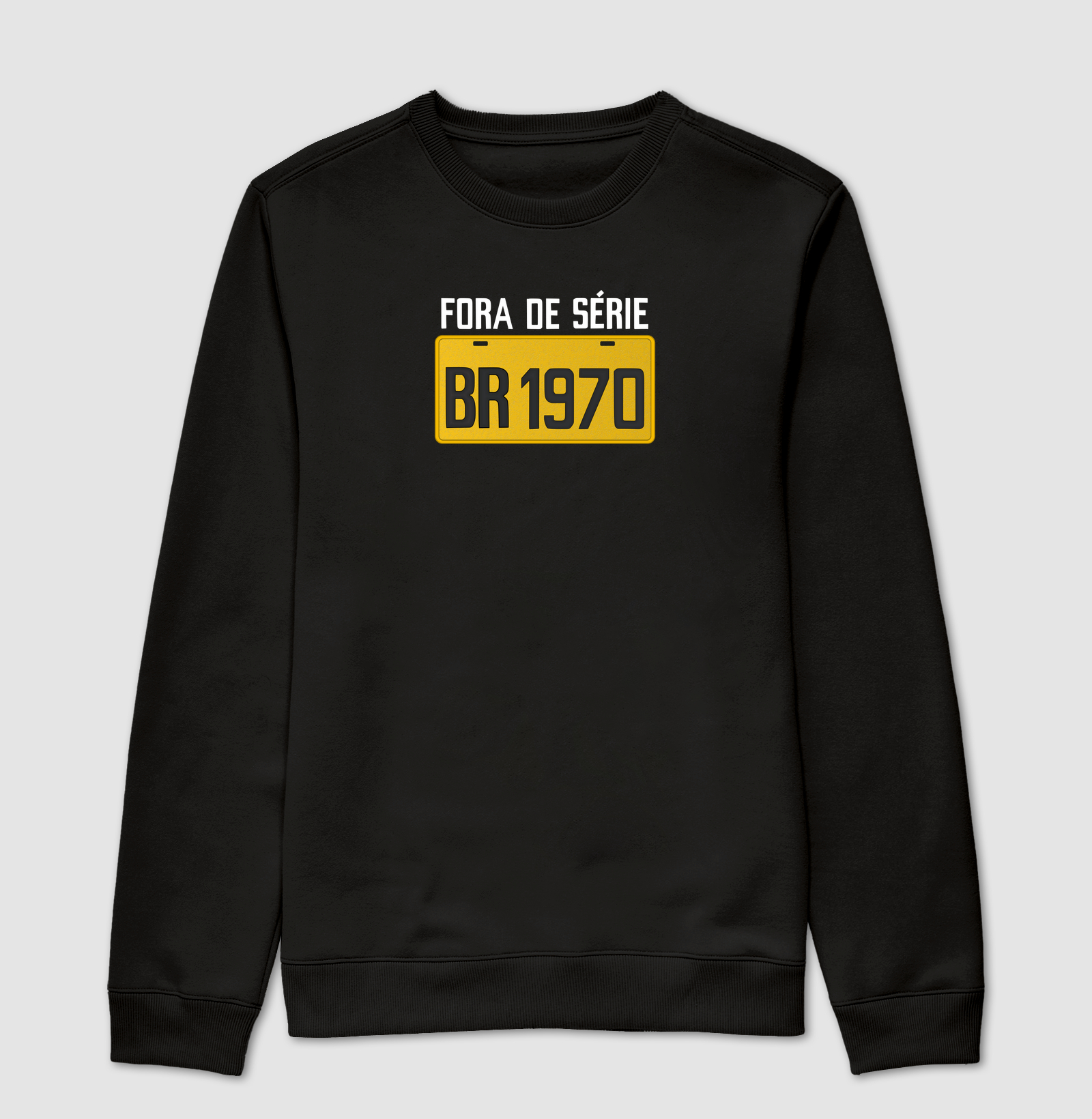 Placa Amarela Grande - Fora de Série 1970
