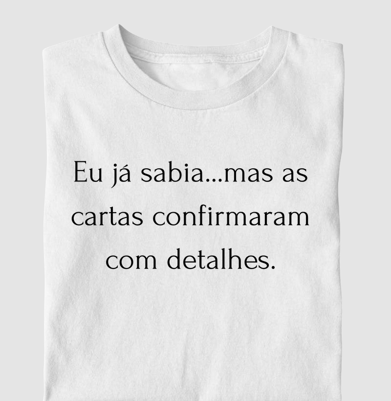 Eu Já Sabia... Mas As Cartas Confirmaram Com Detalhes