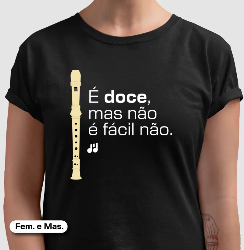 É doce, mas não é fácil não.