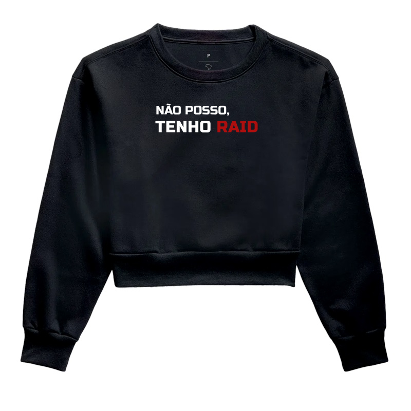 Camiseta Gamer “Não posso, tenho RAID” – Streetwear Hardcore | ManaMoney