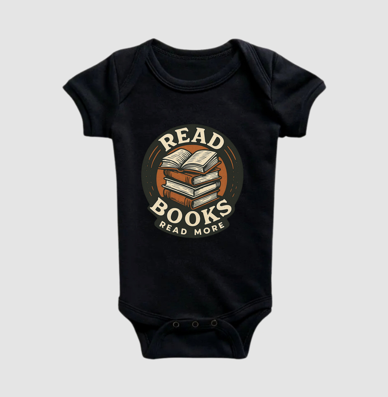 📖 Estampa: Read Books – Read More – A Essência da Leitura Atemporal