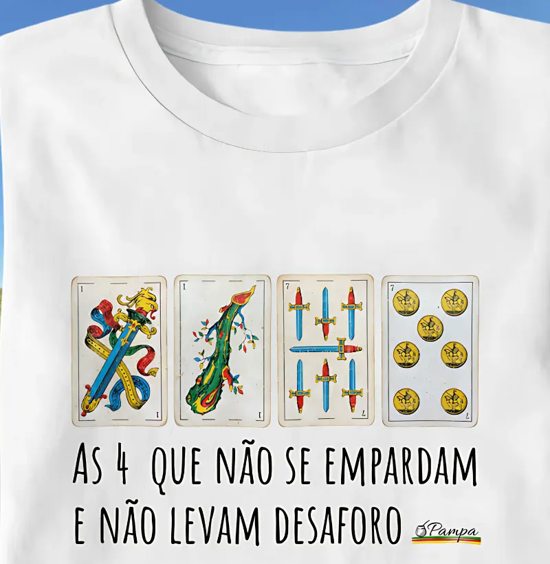 Camiseta as 4 que não se empardam 