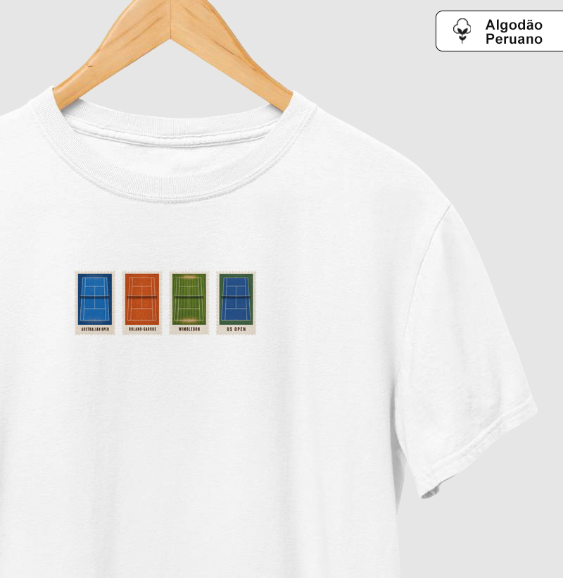 Camiseta Peruano Grand Slams (versão pequena - masculino) - Camiseta Algodão Peruano