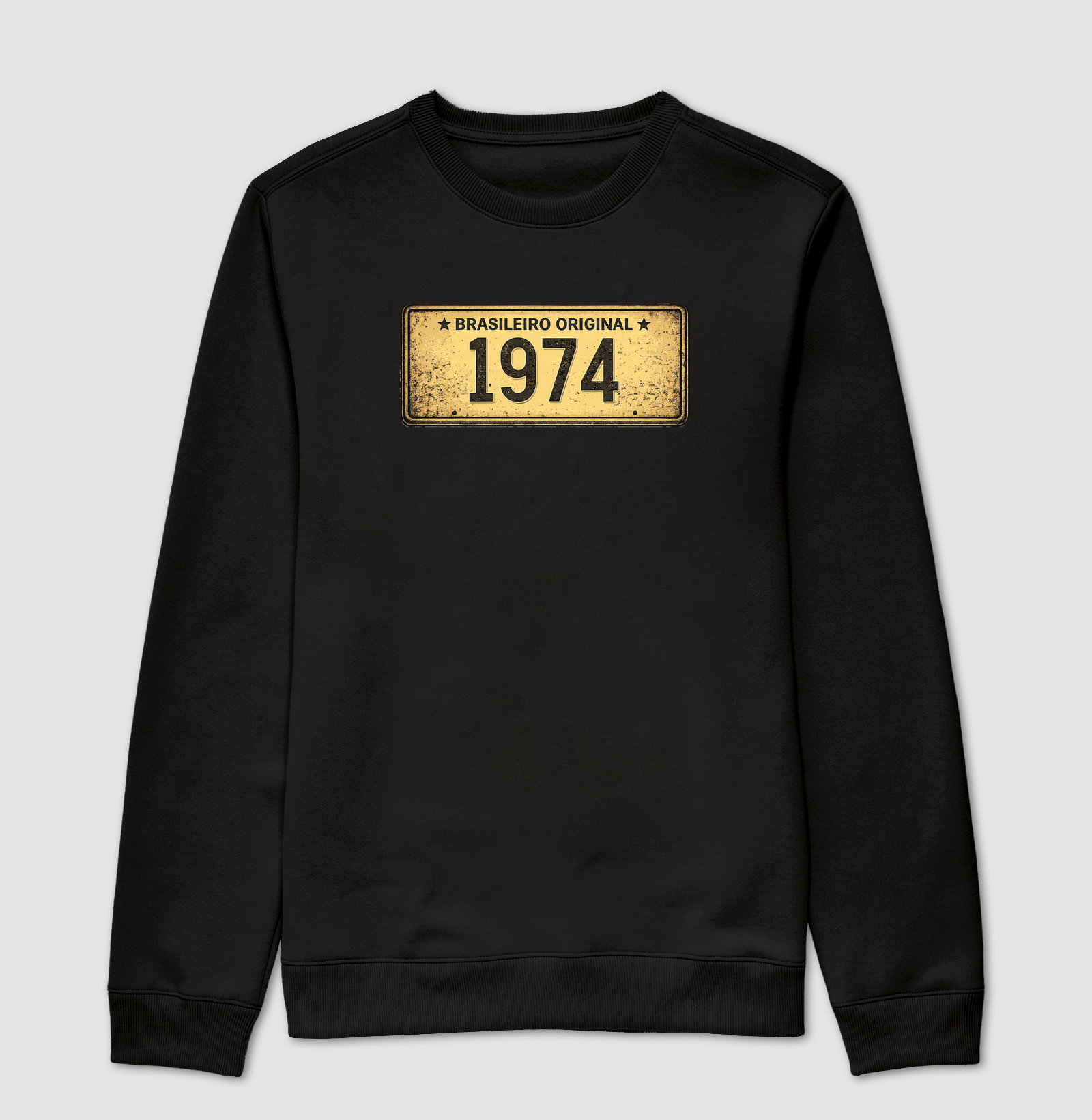 BRASILEIRO PLACA AMARELA 1974 - Suéter Moletom