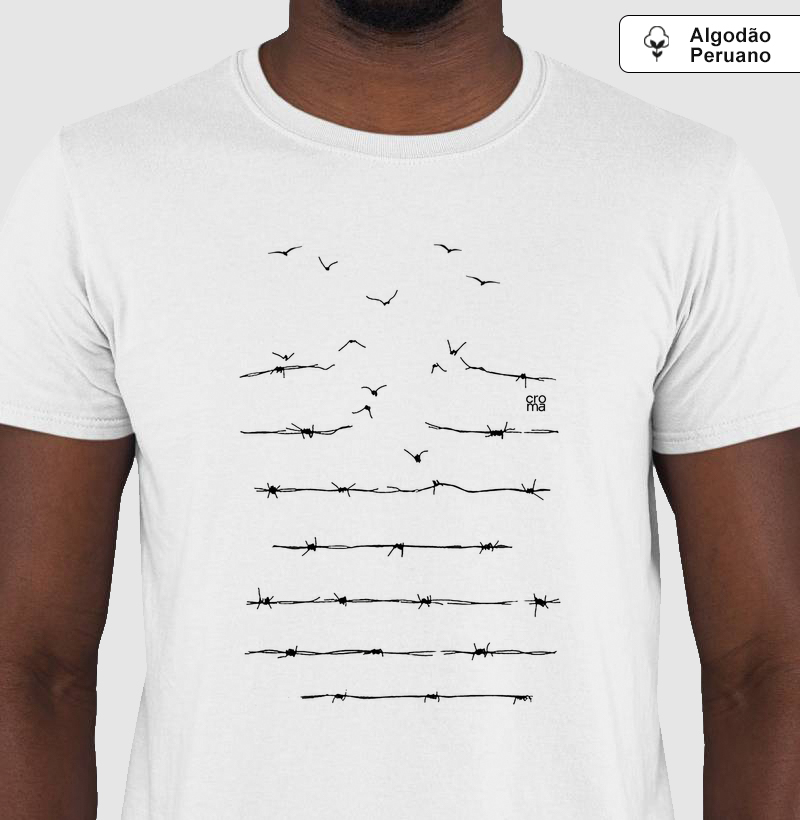 Camiseta Regular Algodão Peruano Arame Farpado