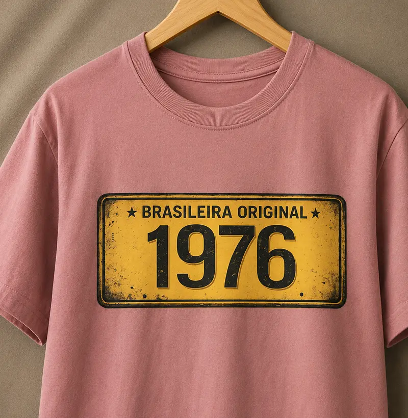 PLACA AMARELA 1976 BRASILEIRA