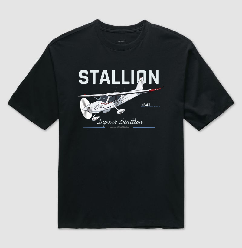  Inpaer Stallion - Camiseta Oversized